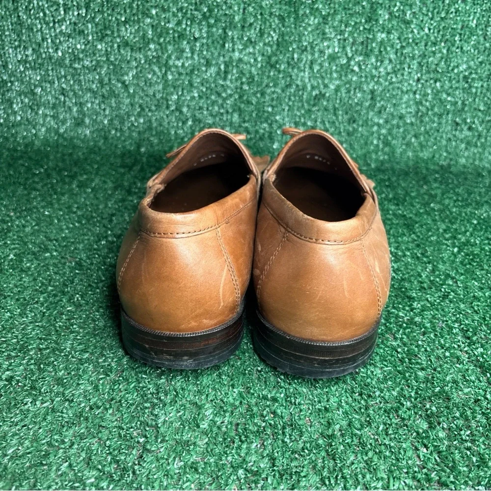 Johnston & Murphy Slip On Tassel Dress Loafers‎ Brown Mens Size 11.5 M